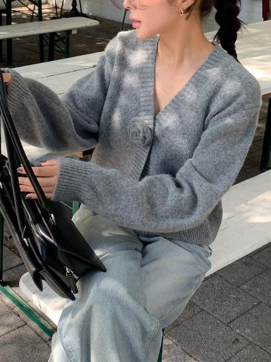 Luxurious Alpaca Camelia Cardigan