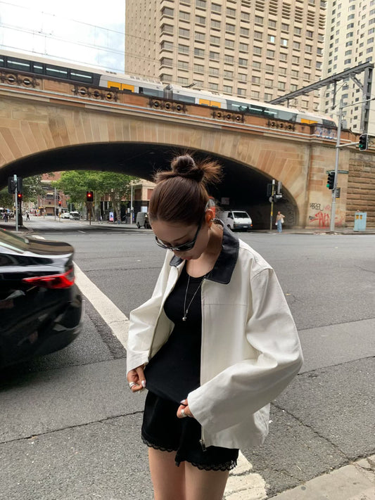 Timeless Chic Spring Utility Jacket
