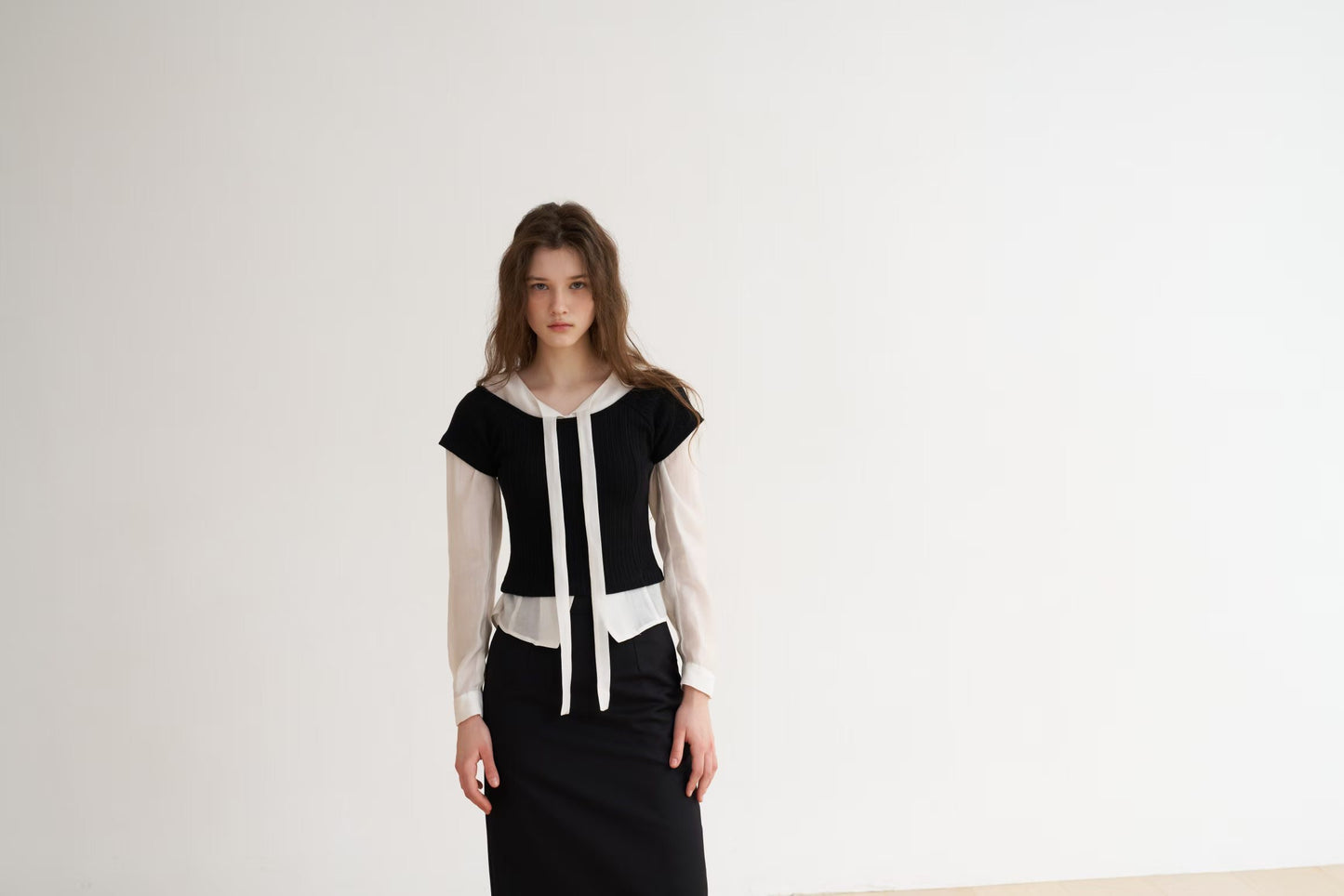 空氣感雪紡襯衫 | Front Ribbon Tie Fairy Chiffon Blouse