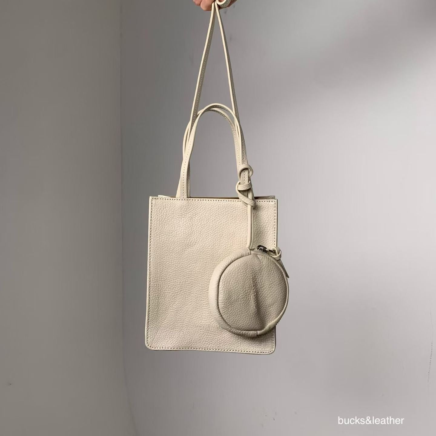 【Monotour 連線】Bucks&Leather Mini Lambskin Letter Bag with Coin Pouch