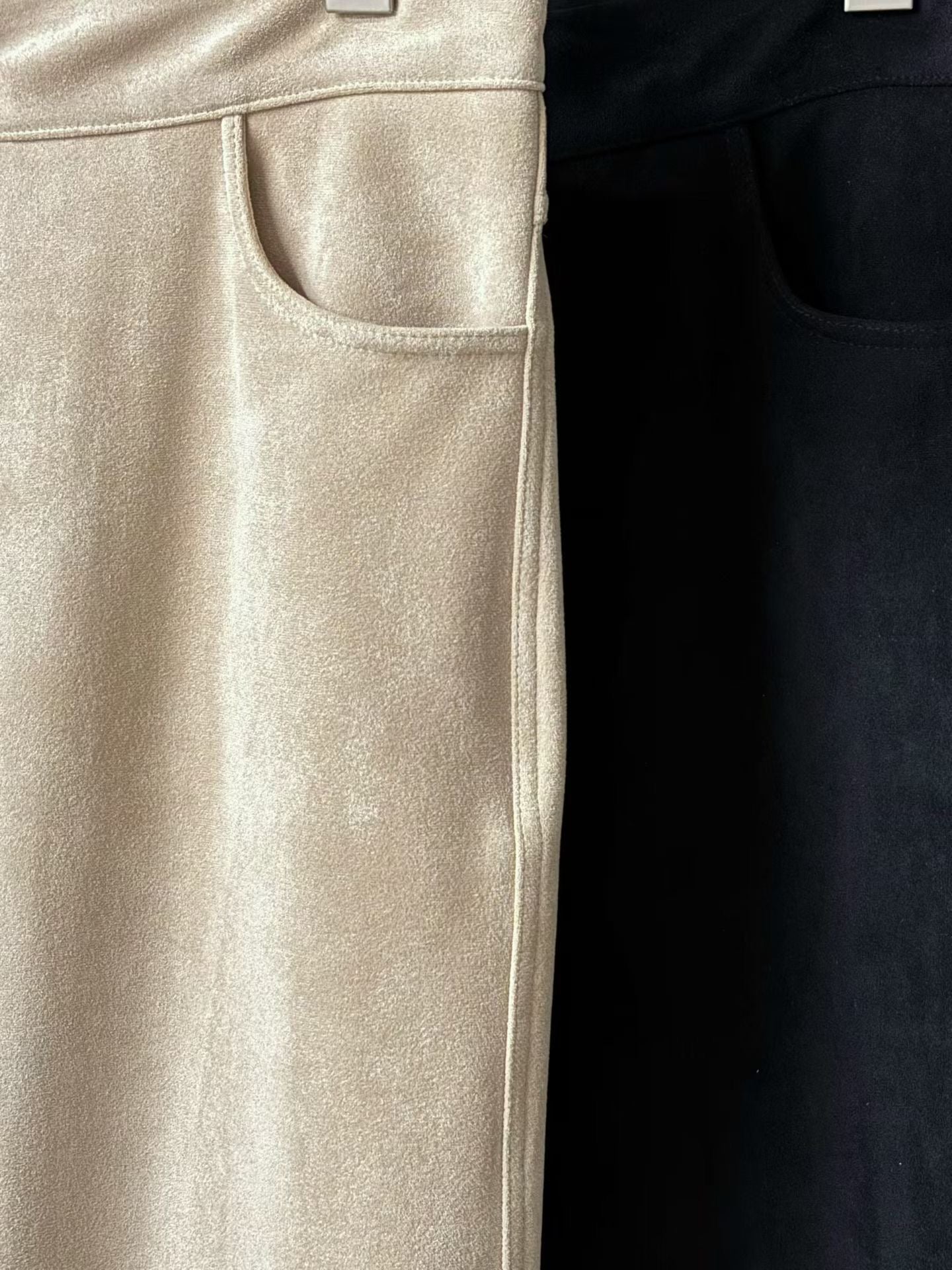 Smooth Suede Biker Pants