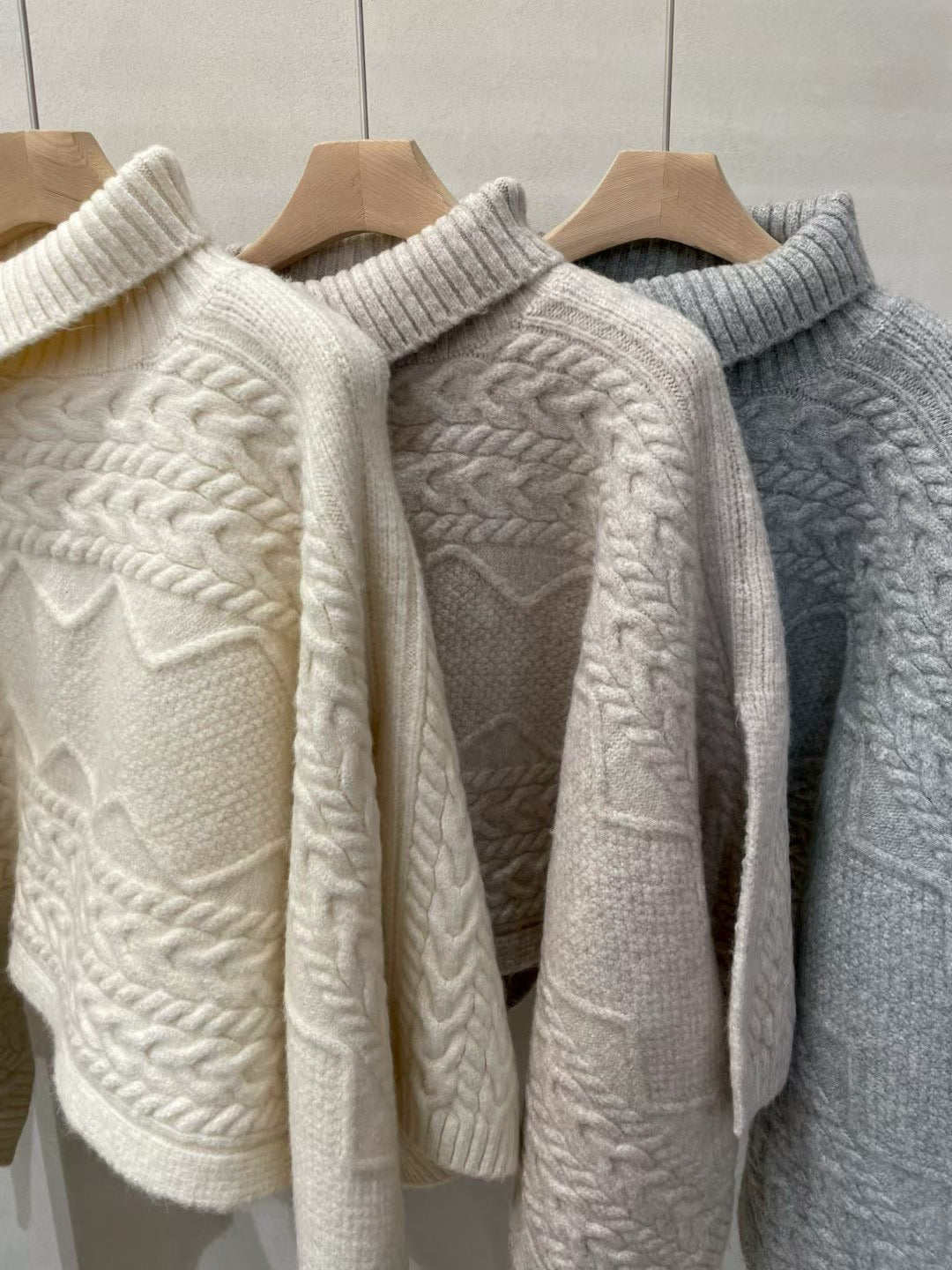 Delicate Cable Knitted Cape