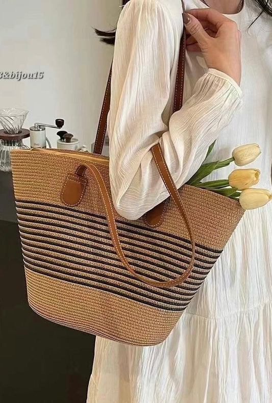 Shell Ratan Tote Bag | 貝殼形藤織 Tote Bag