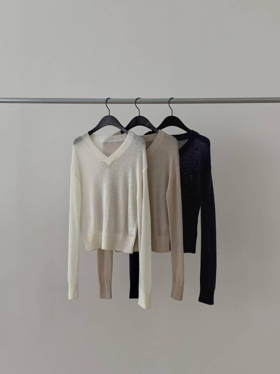 V-Neck Knitted Cover-up | V領春夏針織罩衫