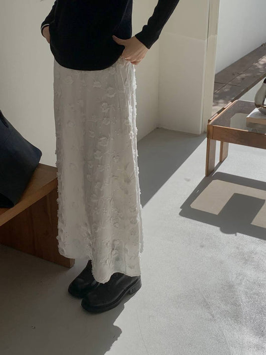Floral Embroidered Skirt