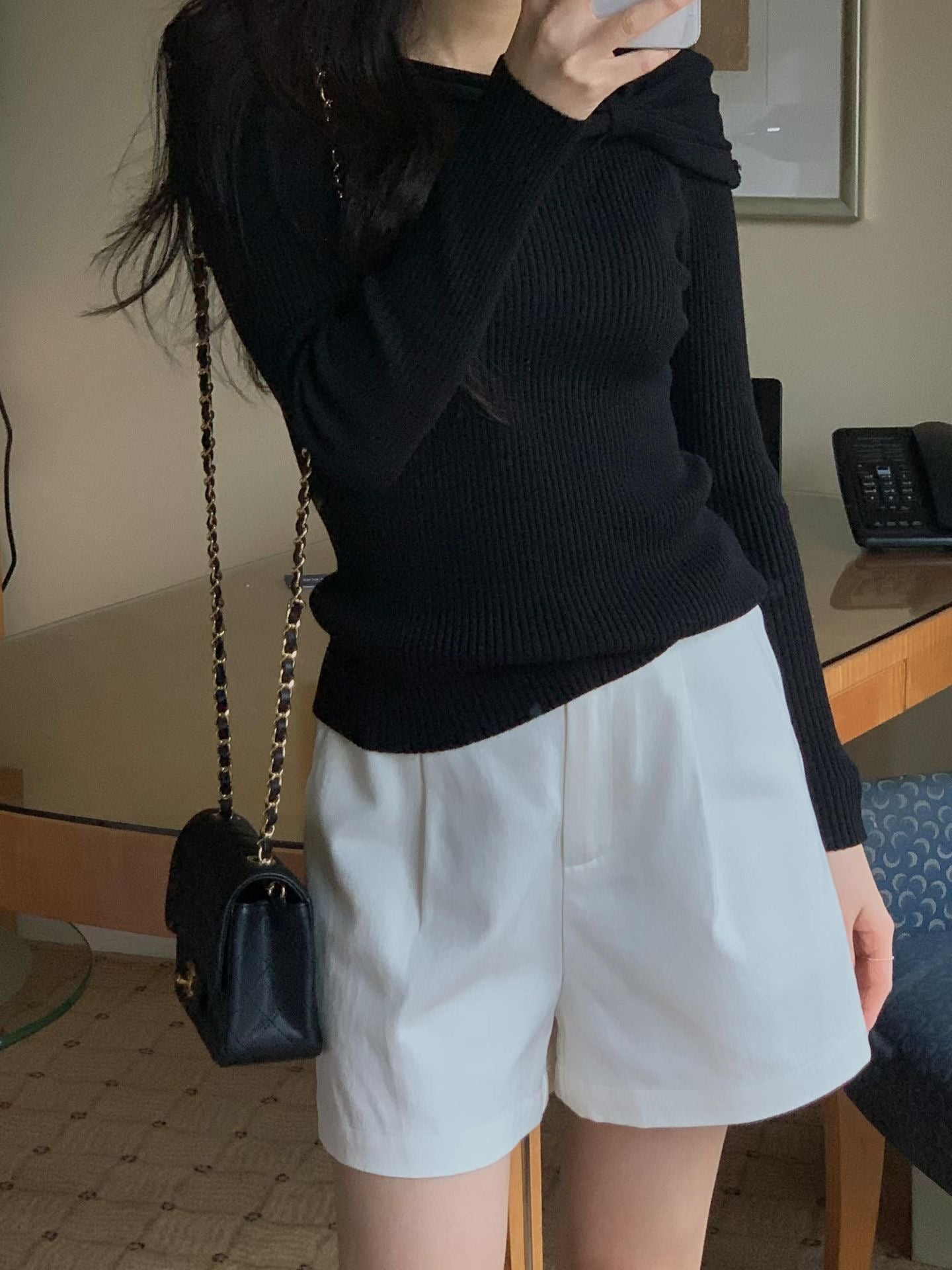 Soft Bow Spring Knit | 側蝴蝶結薄針織上衣