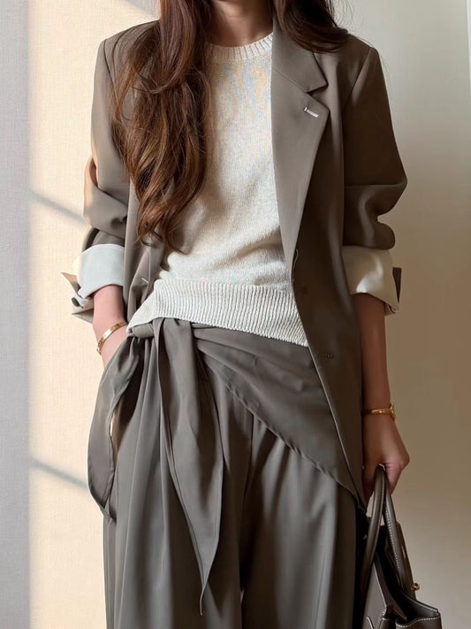 Softly Tailored Off Duty Blazer | 柔挺版型寬鬆西裝外套