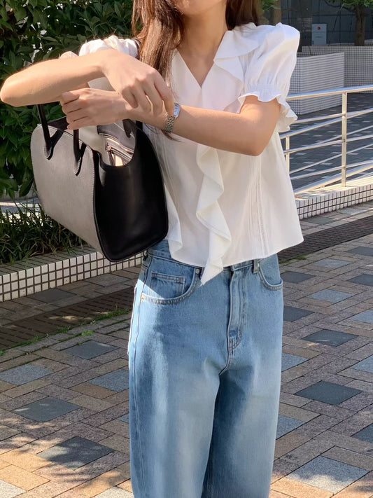 Fluted Ruffles Blouse