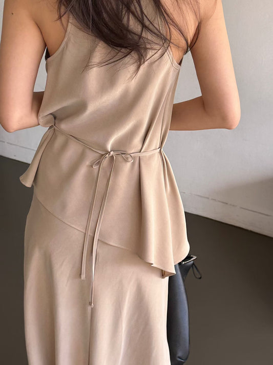 Classy Silky Draping Vest