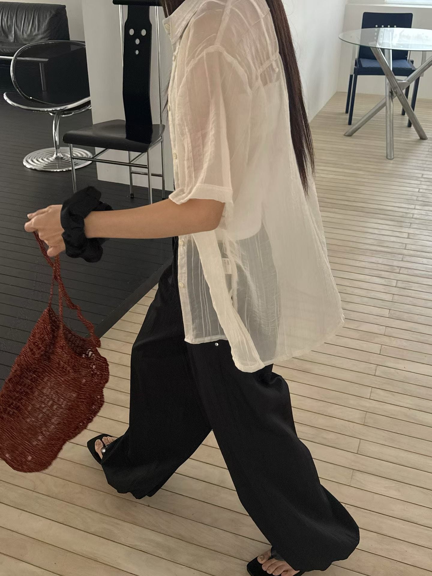Elegant Sheer Summer Shirt | 柔和透膚防曬襯衫