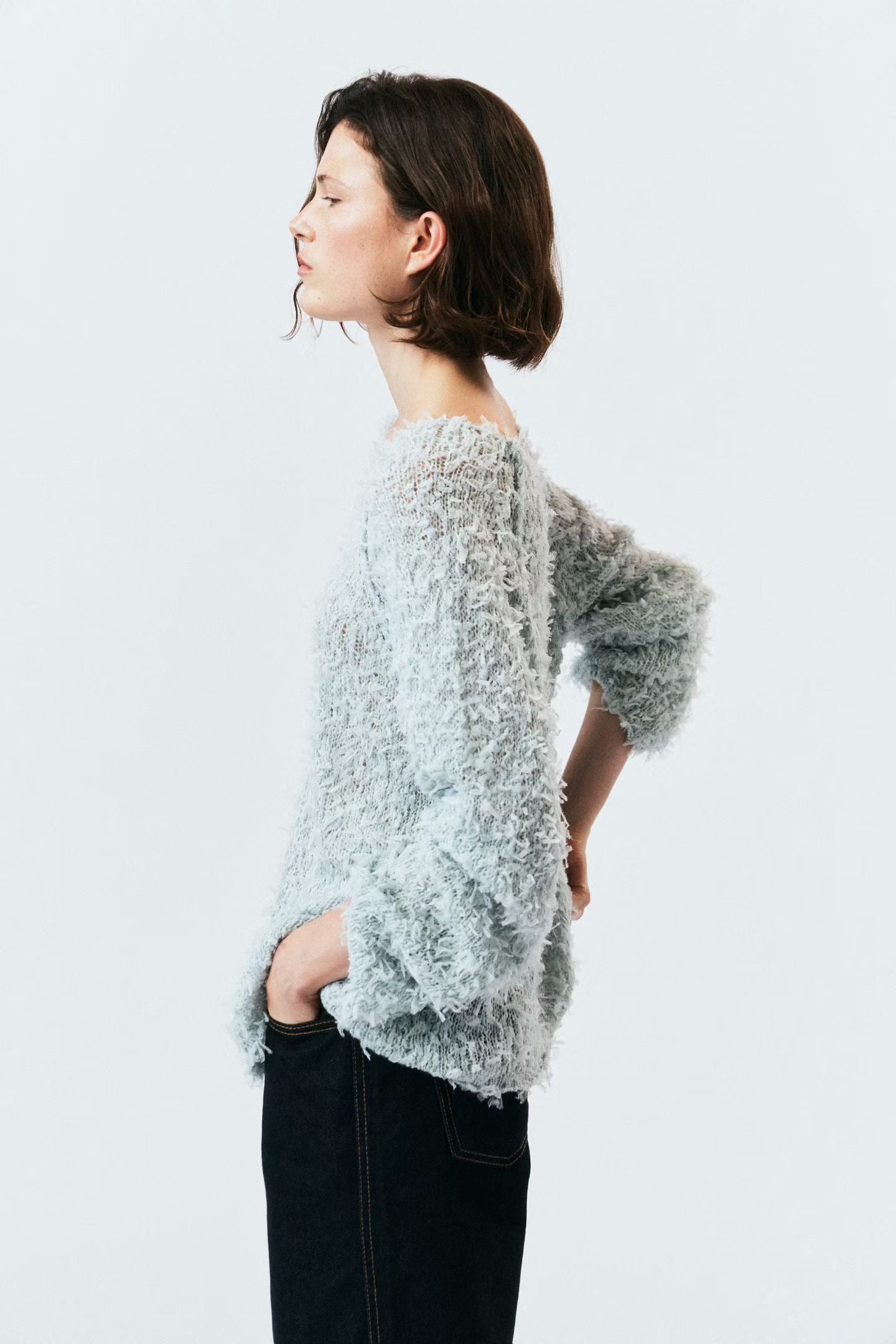 【Premium 別緻款】Confetti Feather Knit | 幼身柔軟雪花針織