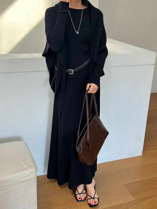 Graceful Girly 3-pcs Set | 優雅中長裙3件套裝