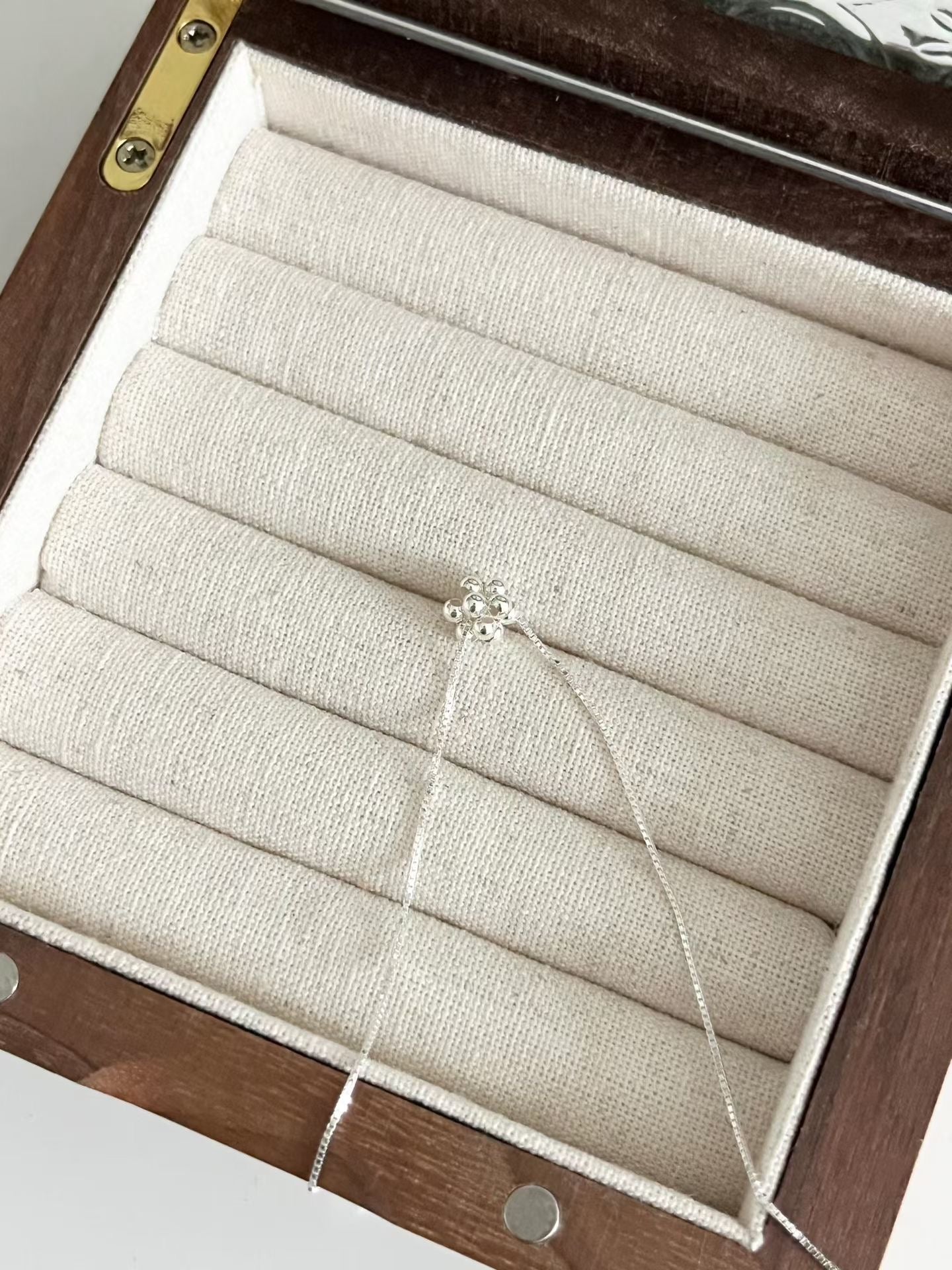 Petite Bead Block Necklace | 方形串珠頸鏈