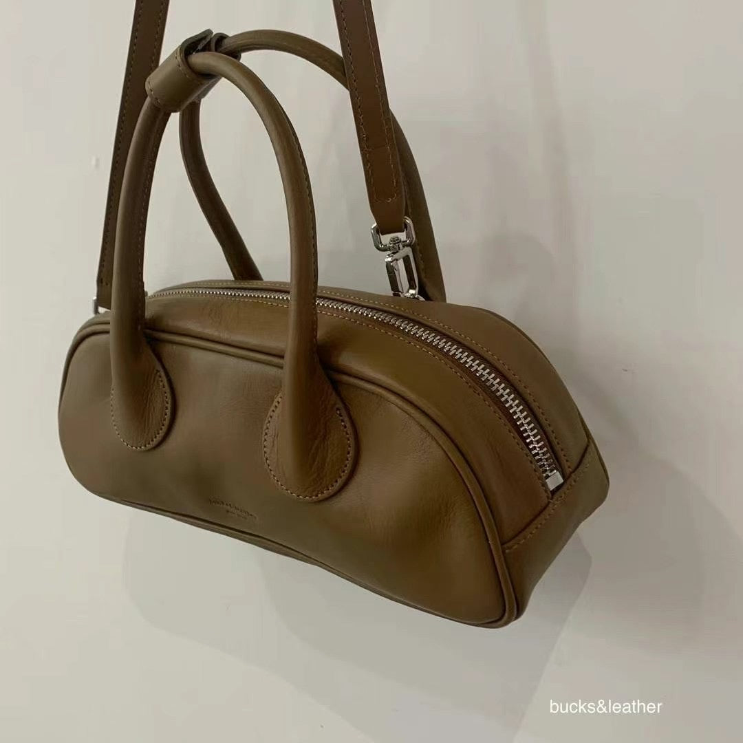 【Bucks & Leather 】Mini Bowling Bag | 2-way 迷你小法棍包