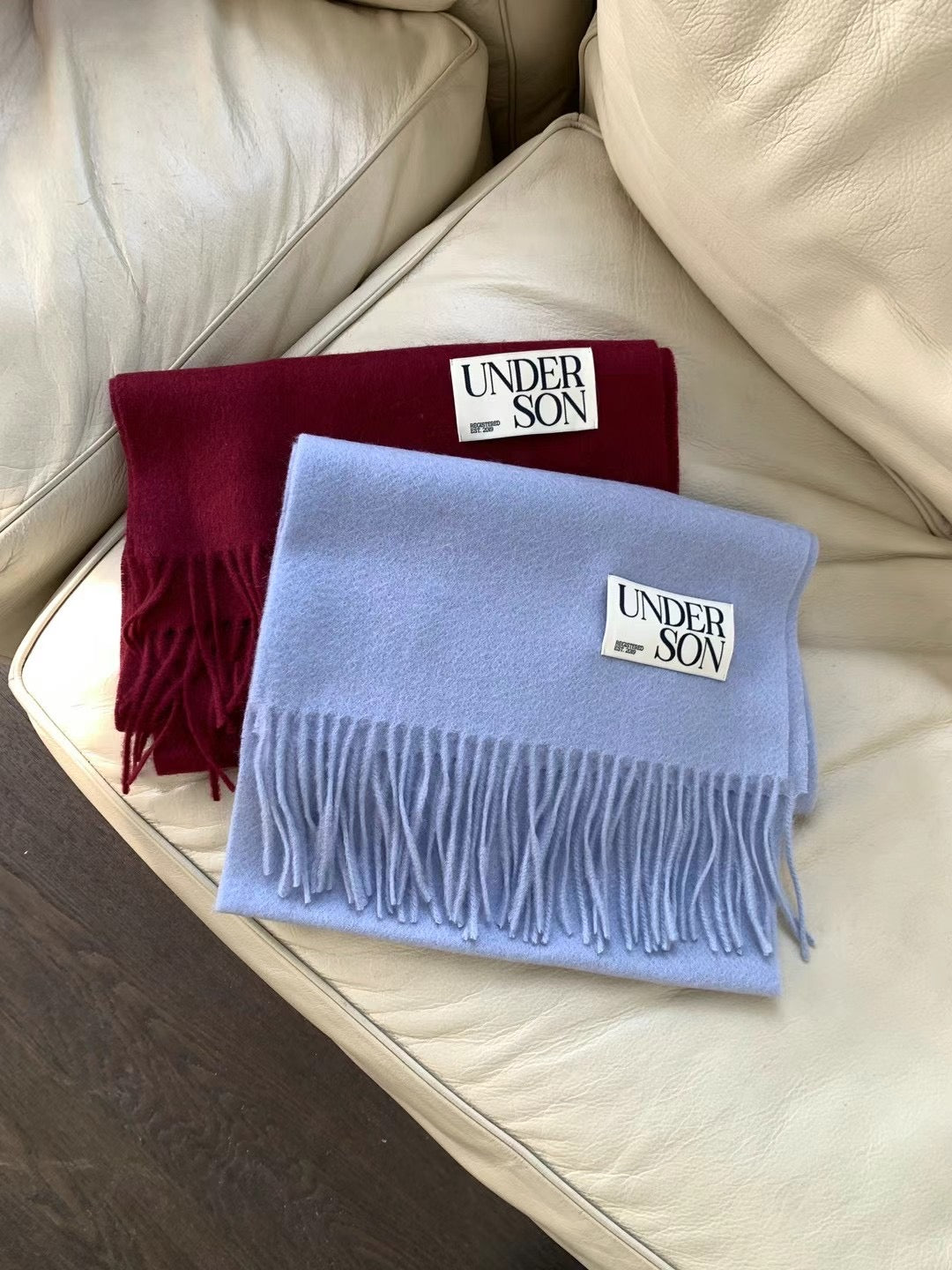 UNDERSON Tartan / Single Colour Wool Scarf