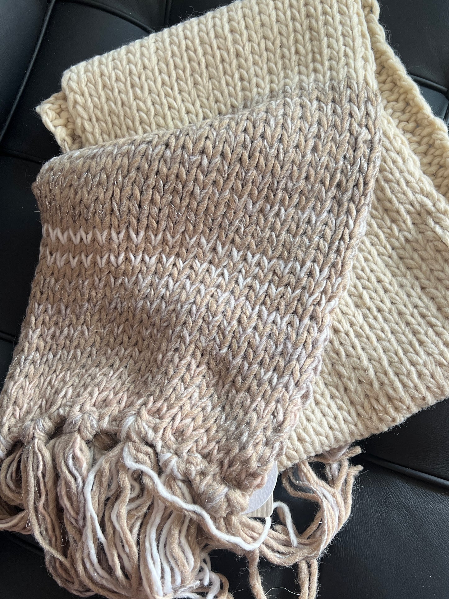 【Made in Italy】Alpaca & Wool Blend Plushy Scarf