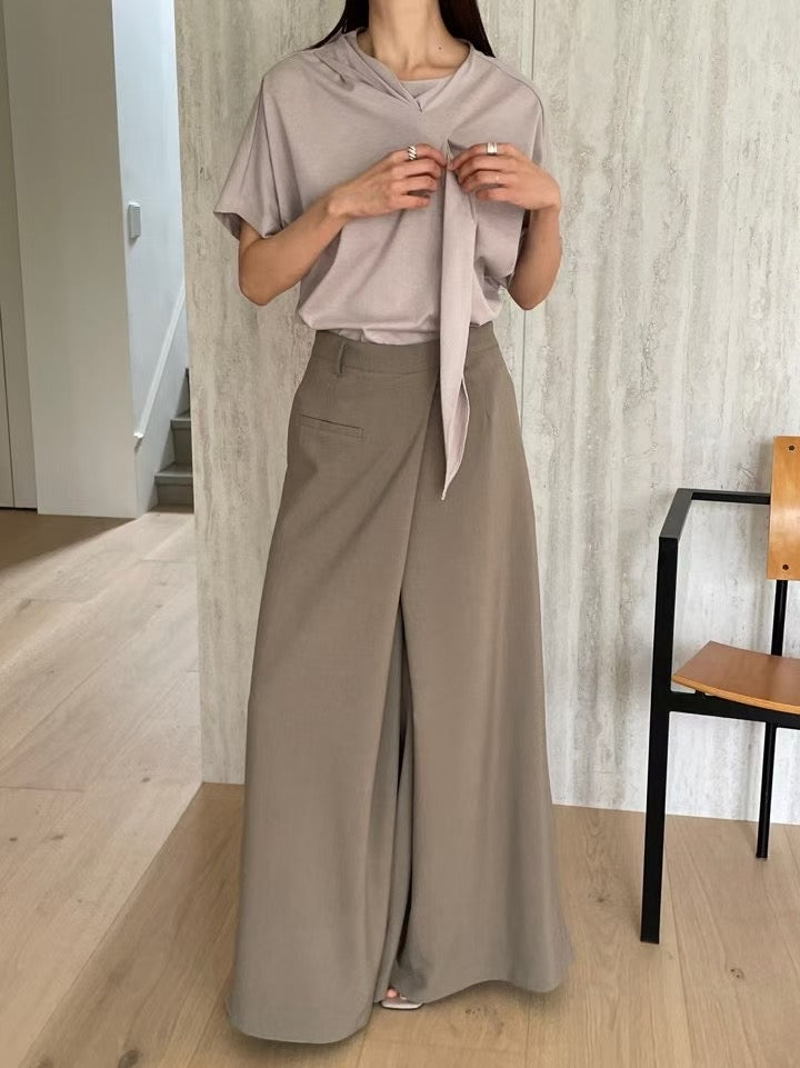 Minimal Ribbon Top | 簡約綁結上衣