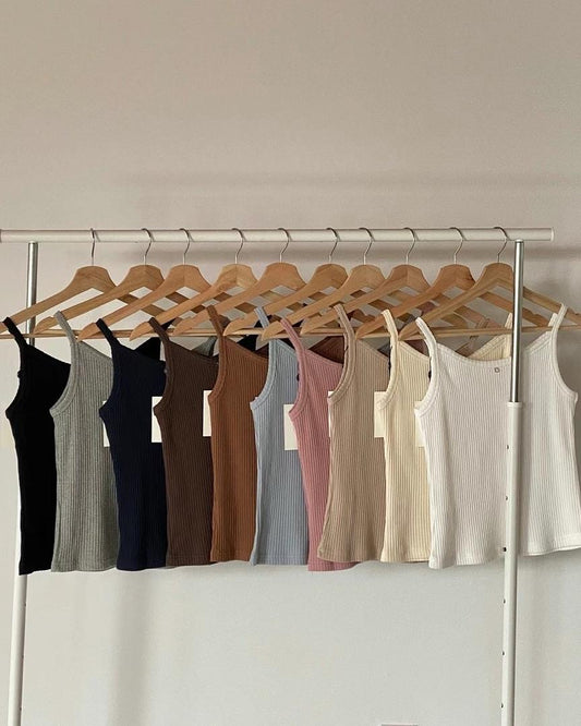 Daily Essential Pure Cotton Tank Top | 柔軟透氣吊帶背心 (多色入)