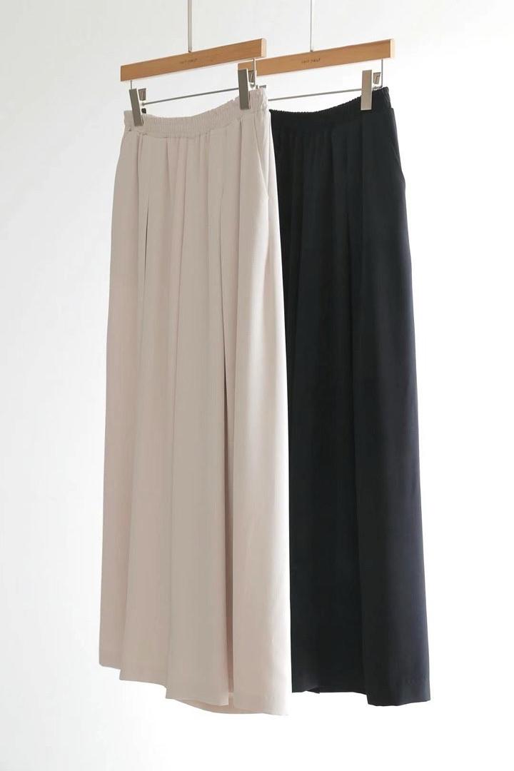 Draping Pants with Simple Pleats | 仙氣垂感長褲