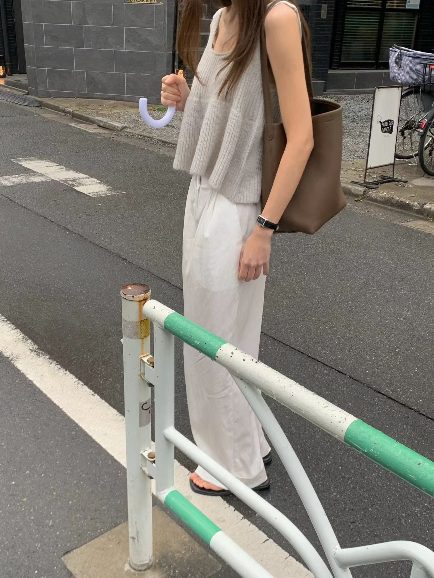 飄逸勾織方領背心 | Premium Summer Knitted Flaire Tank Top
