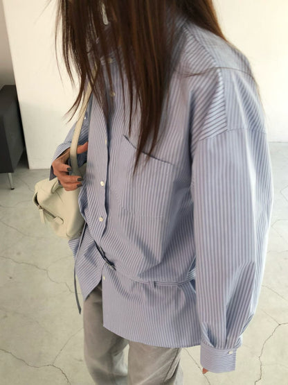 【俐落男友風】The Chic Belted Shirt
