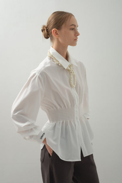 The Selena Cinched Waist Blouse | 復古束腰襯衫￼