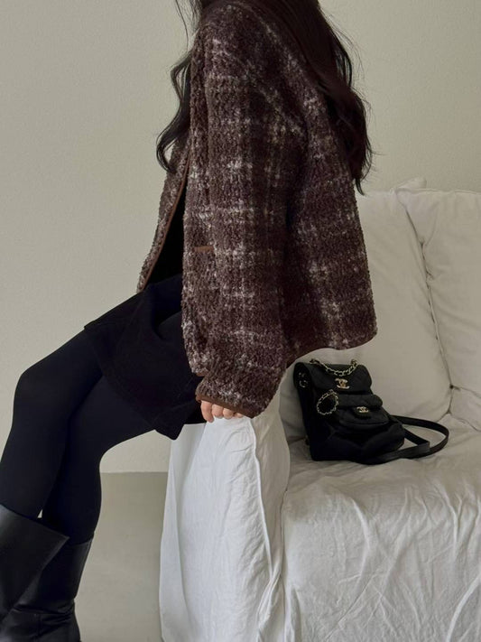 Vintage Coco Checkered Coat
