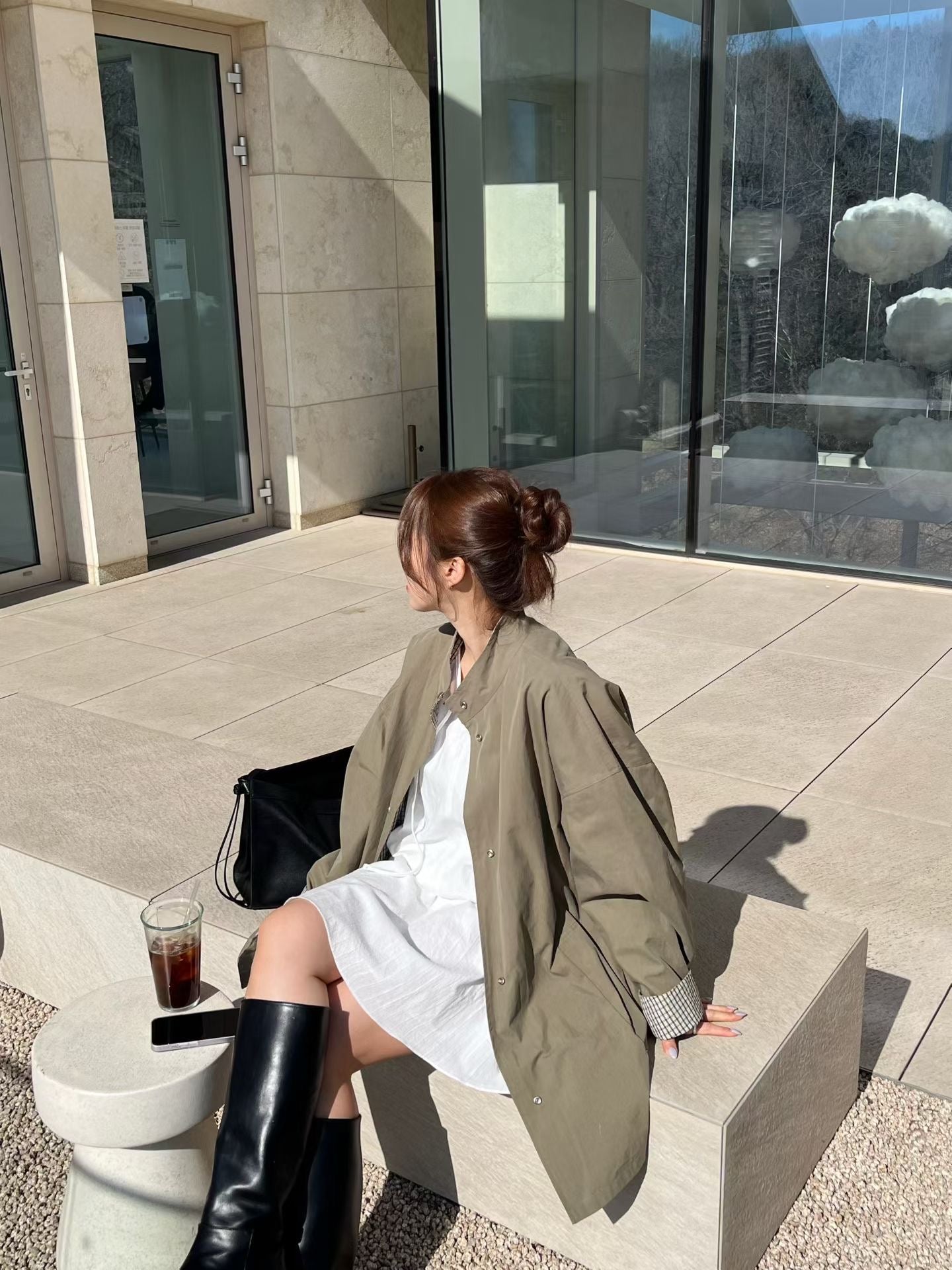 <Premium 一件多穿> Reversible Long Field Jacket | 雙面質感中長版外套