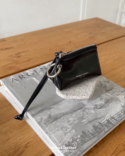 Bucks & Leather Mini Calf Leather Pillow Pouch 小牛皮迷你枕頭包包掛飾