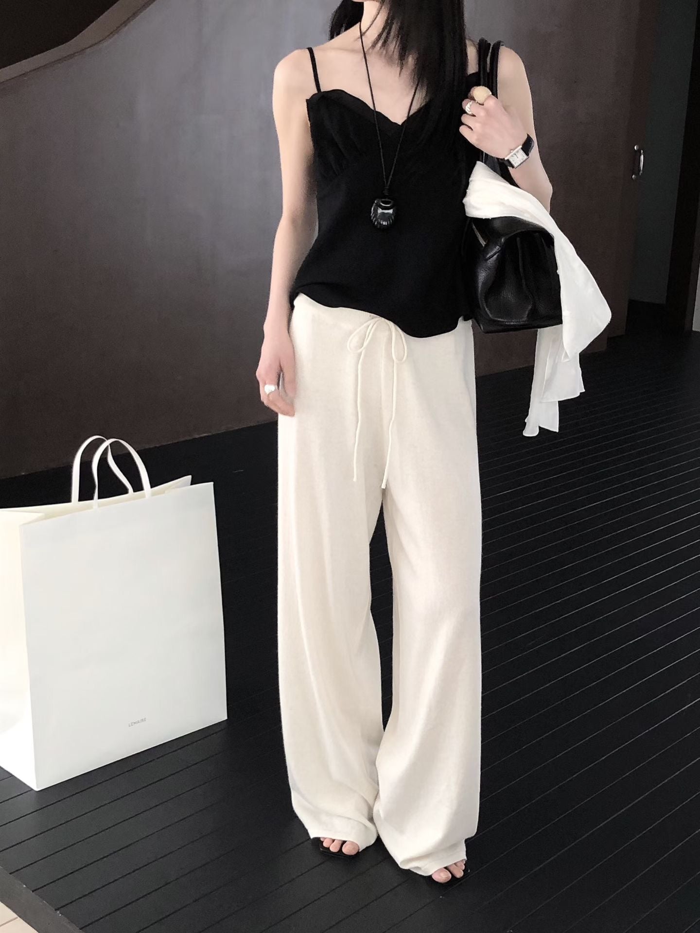 [最多敲碗！]￼Light Knitted Flexi Pants | 春夏薄針織休閒長褲