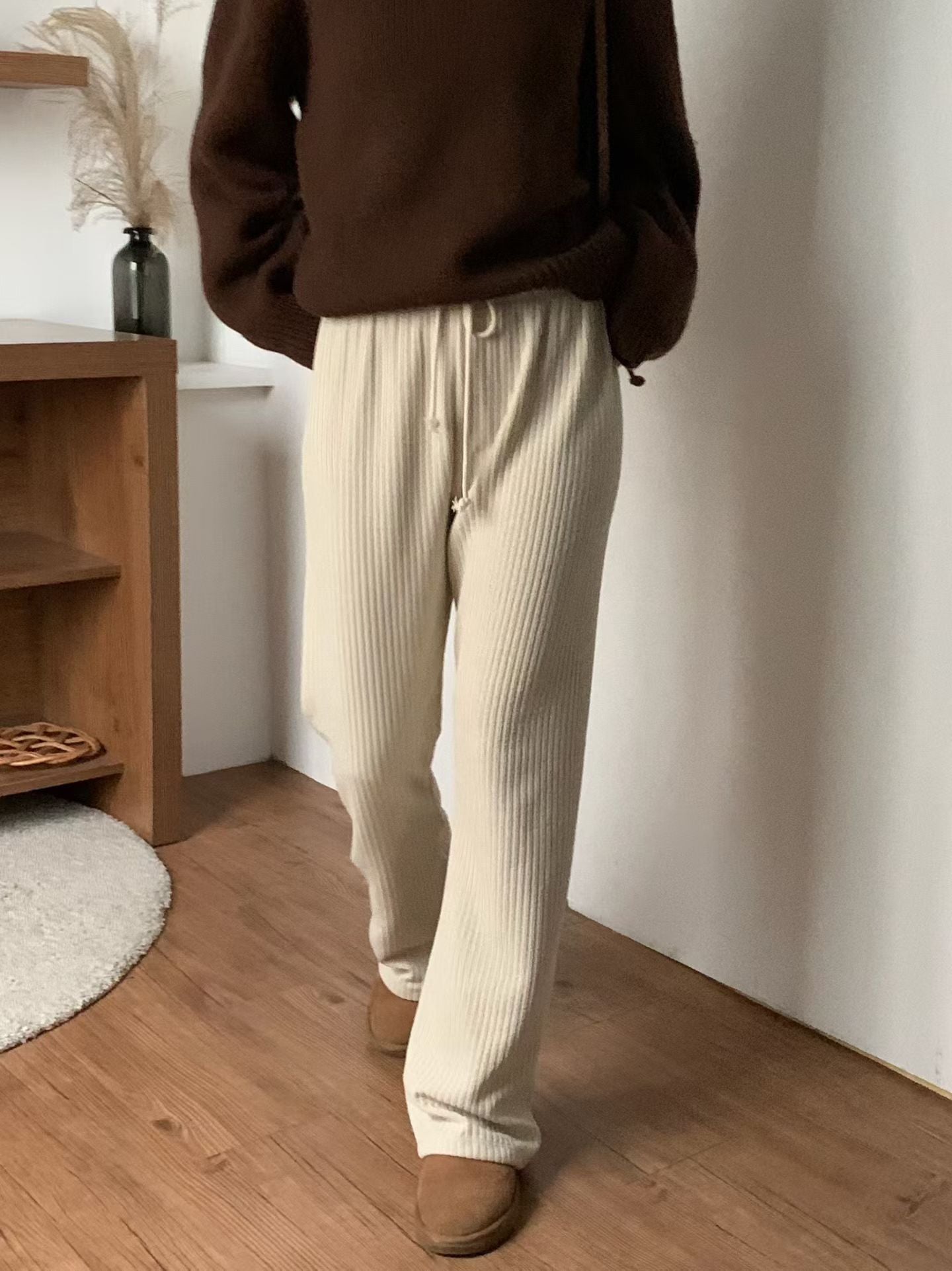 [連線壓軸加碼款] Everyday Comfort Stretchy Pants | 冬日基礎直紋彈力褲