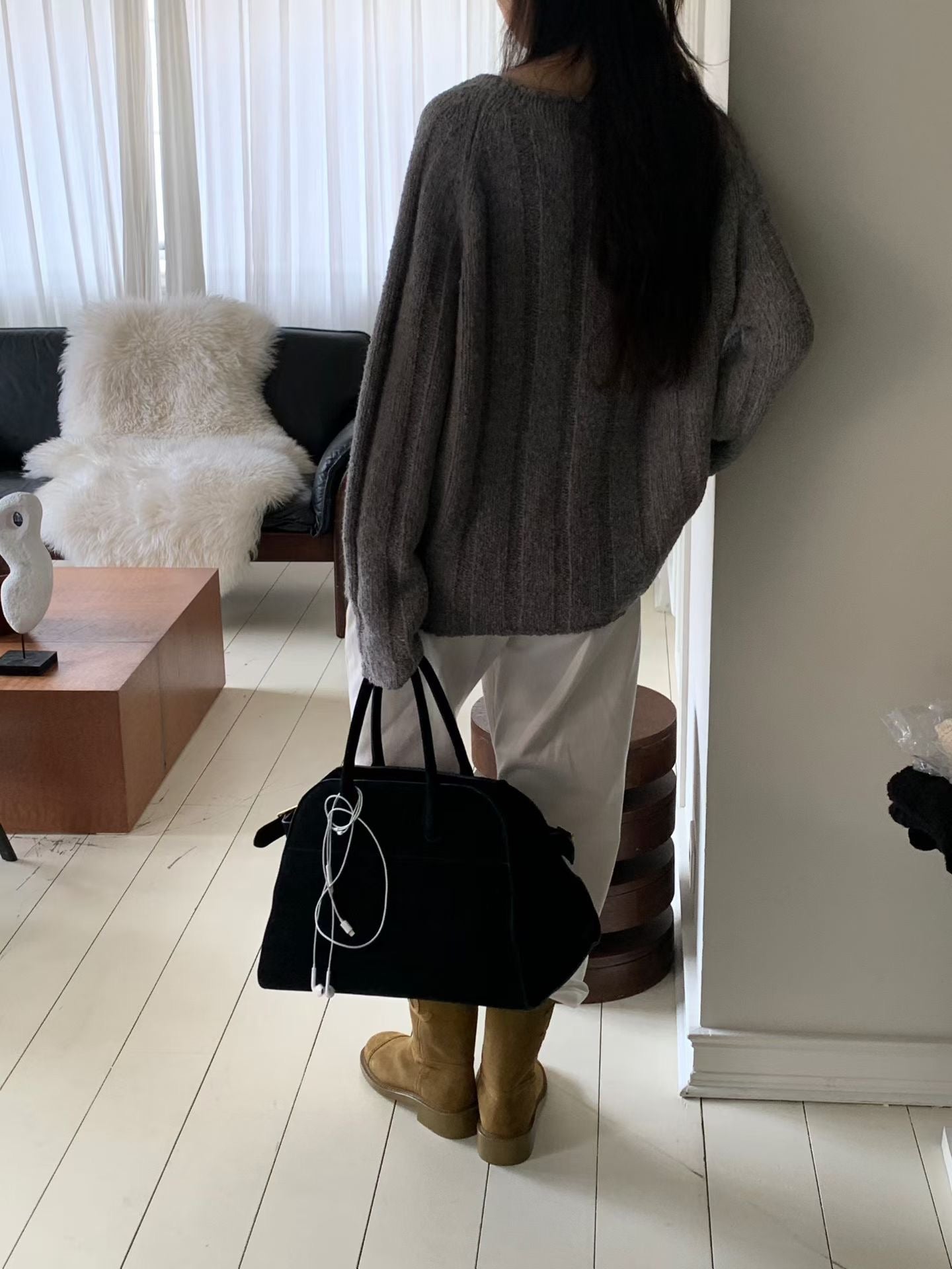 【簡約老錢風 Must Get】Wide Ribbed Cozy Wool Knit | 毛茸茸闊羅紋羊毛針織