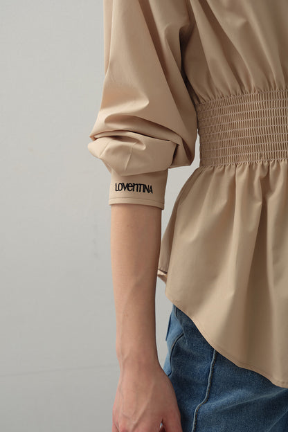 The Selena Cinched Waist Blouse | 復古束腰襯衫￼