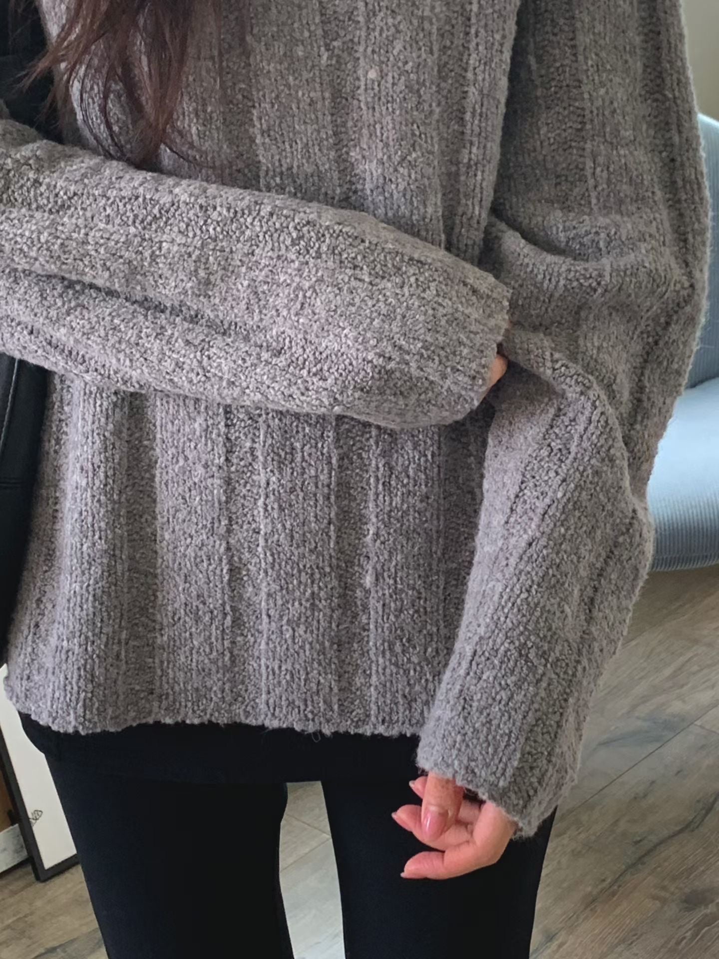 【簡約老錢風 Must Get】Wide Ribbed Cozy Wool Knit | 毛茸茸闊羅紋羊毛針織