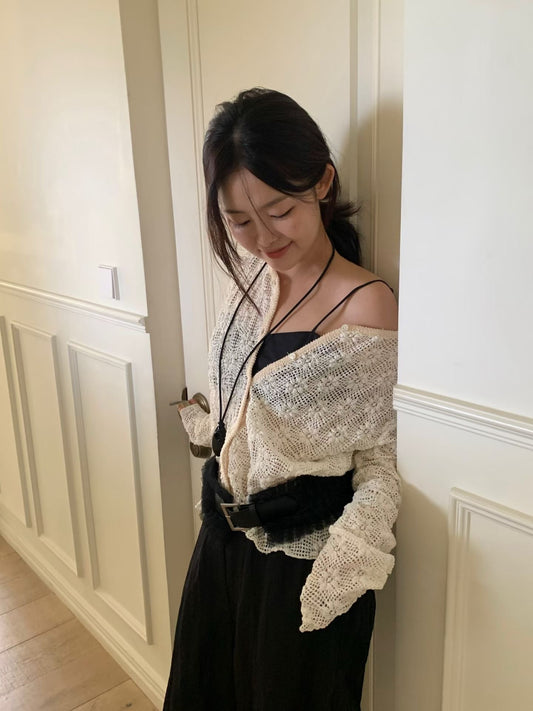 Delicate Crochet Cardigan 鈎織通花小外套