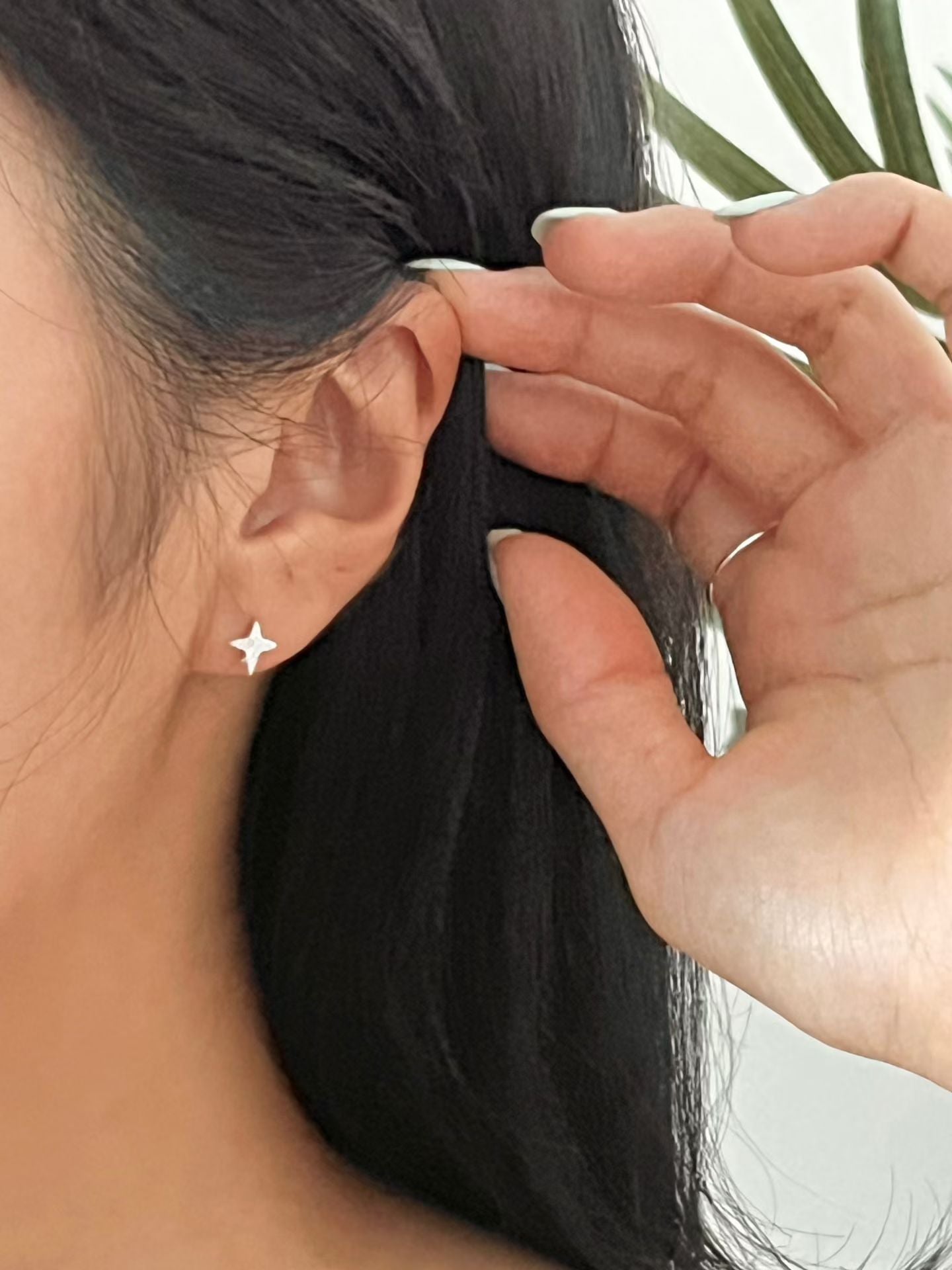 Polaris Star Earrings | 閃鑽北極星耳環￼