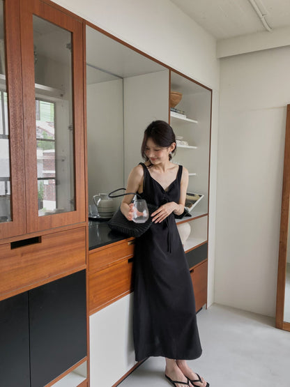Summer Scallop Neckline Garden Dress | 夏日貝殼領田園長裙