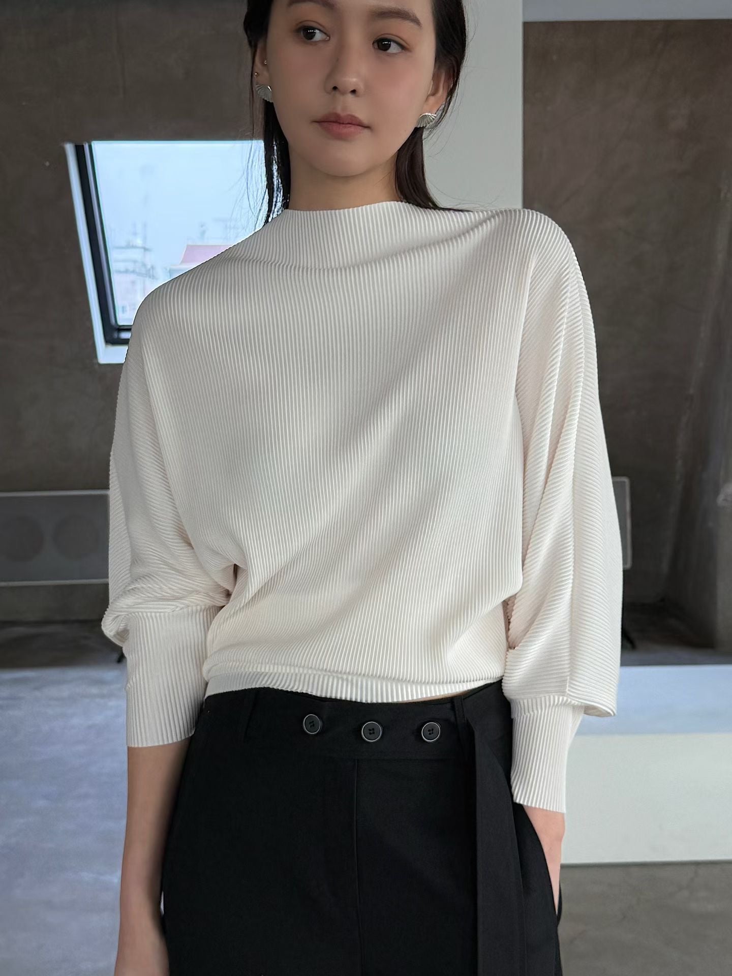 [暴美！] Ultra Soft Pleated Blouse | 中領優雅小摺皺上衣￼￼