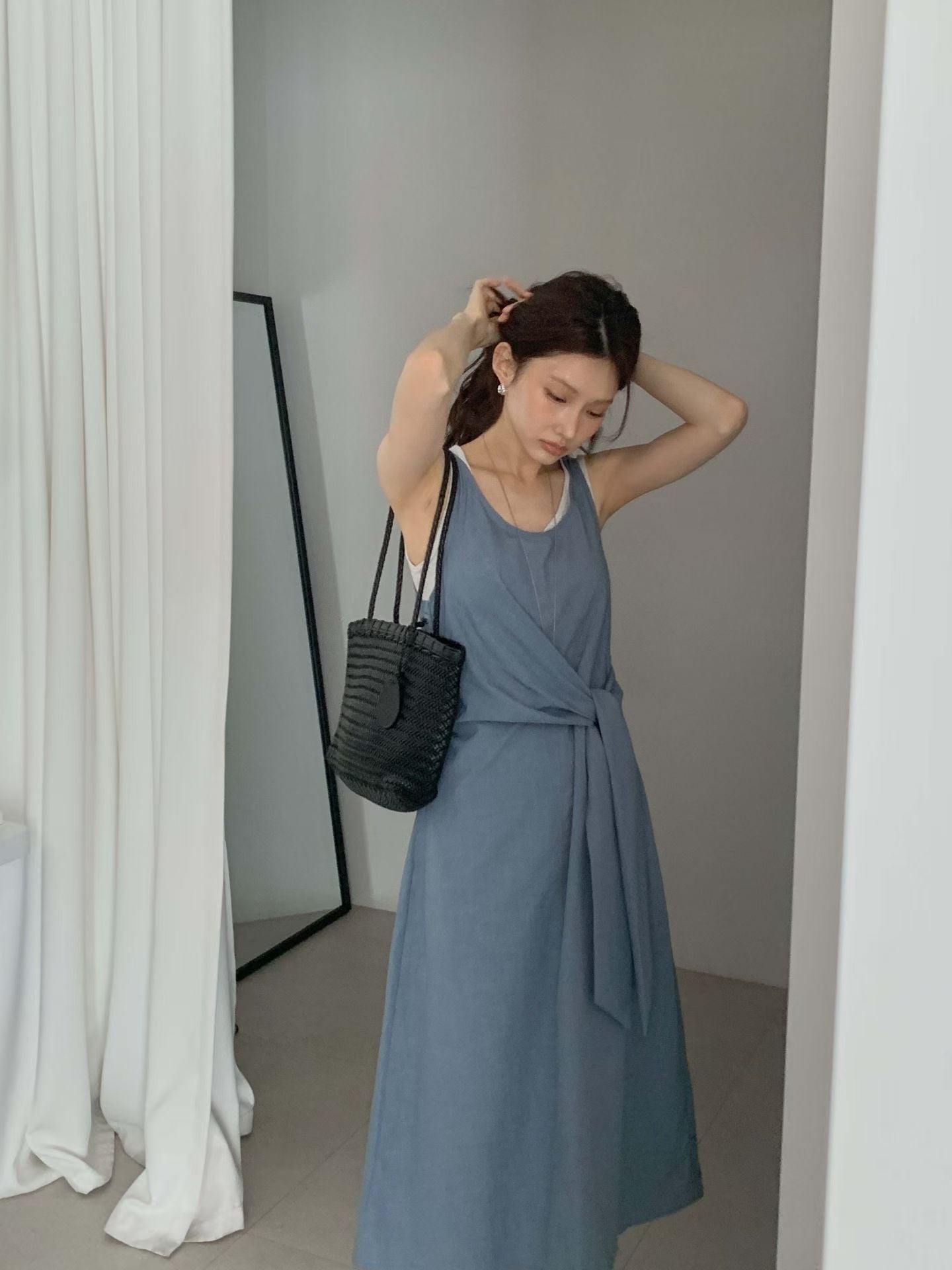 《1套2件》2-pcs Layered Side-Tie OPS | 側綁帶疊穿層次 OPS