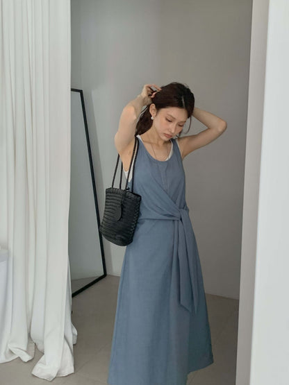 《1套2件》2-pcs Layered Side-Tie OPS | 側綁帶疊穿層次 OPS