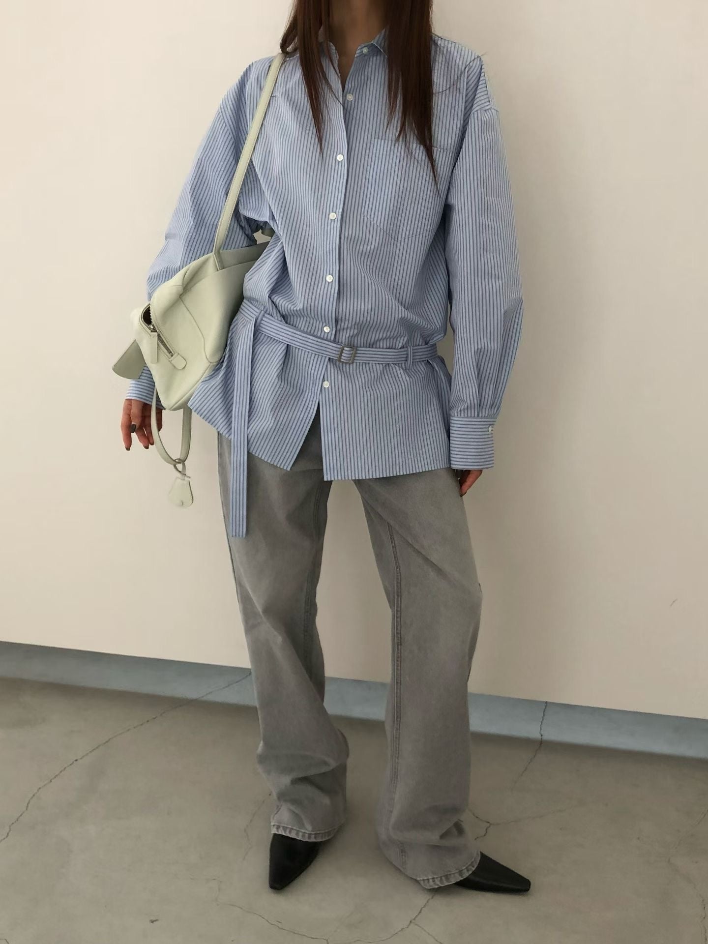 【俐落男友風】The Chic Belted Shirt