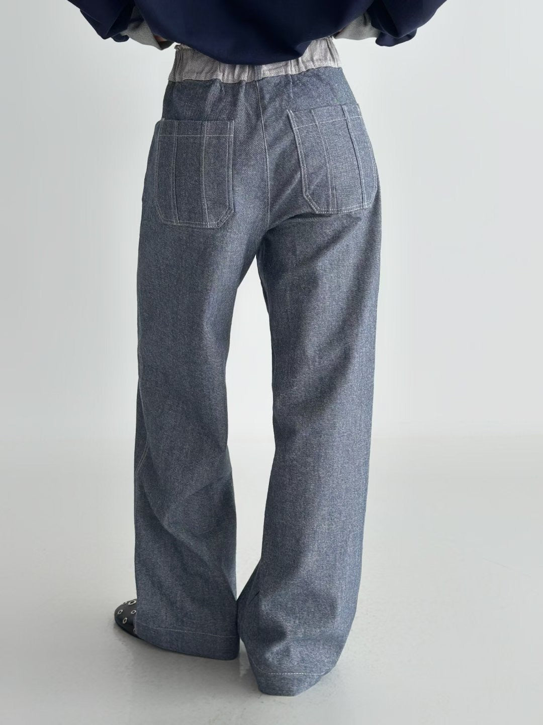 The Posh Patchwork Denim Jeans | 手工感拼布牛仔