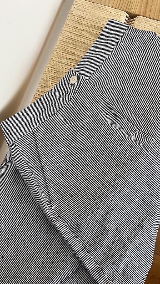 French Vibe Striped Pencil Midi Skirt | 法式風情直紋中長裙