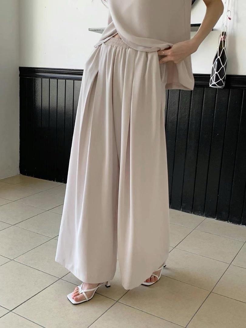 Draping Pants with Simple Pleats | 仙氣垂感長褲