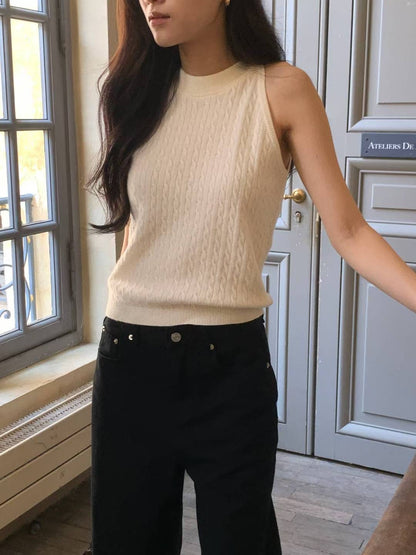 【Monotour 連線】貴氣質感 basics | Ribbed Wool Halter Neck Top