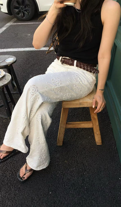Soft Crochet Daily Pants | 柔軟鉤針慵懶感長褲