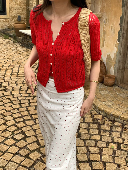 Parisian Morning Stroll Silky Skirt
