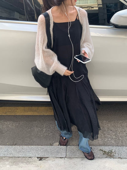 <<唯美小羊毛 3-WAY>>Snuggly Lambswool Cover-up ｜ 柔滑小外套&領巾