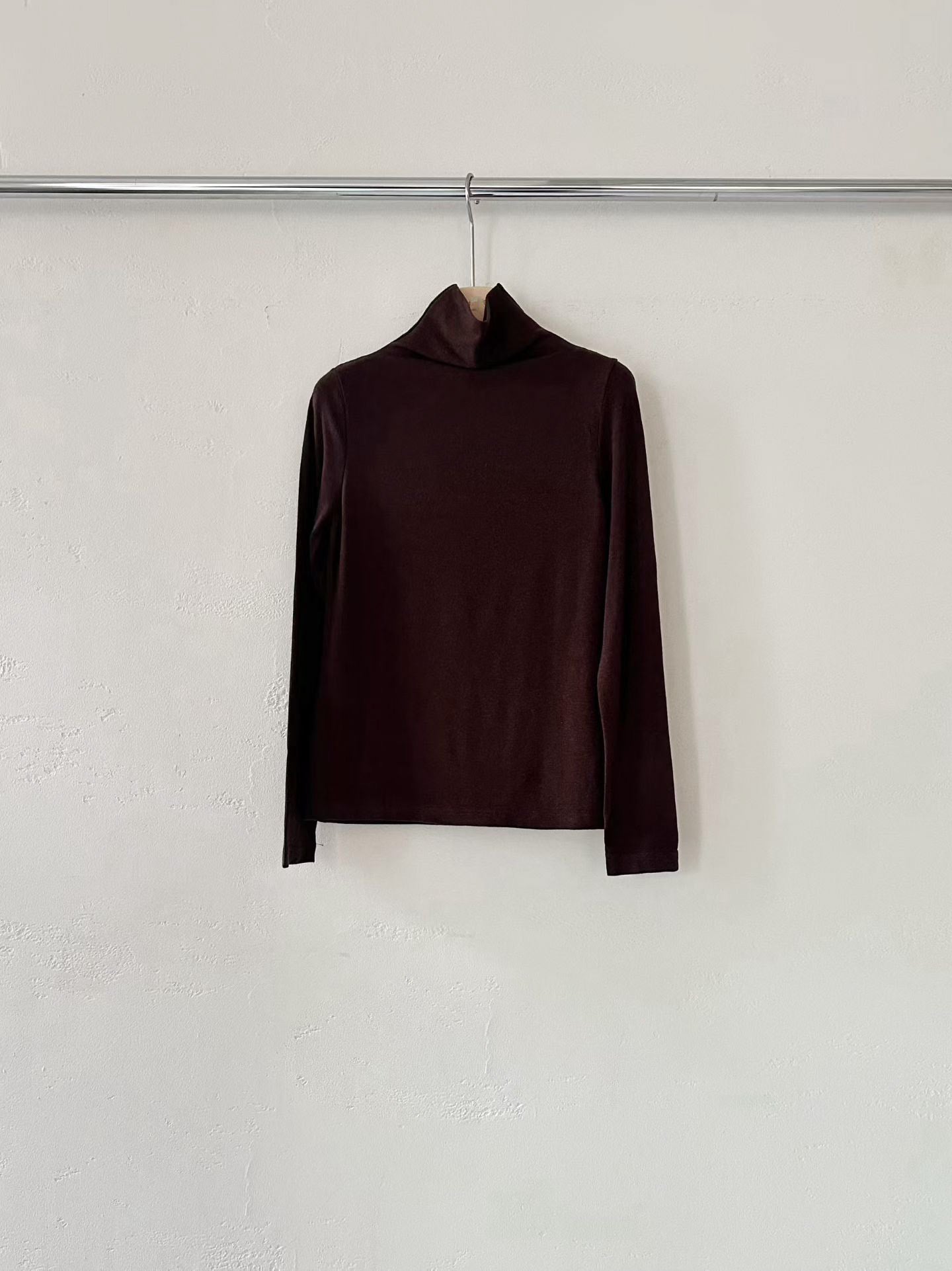 [Premium] Cashmere Tencel Lightweight High Neck Top