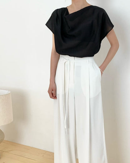 Effortless Office Chic Pants | 氣質垂墜直筒長褲